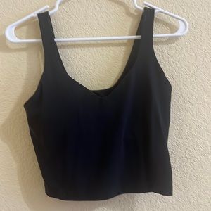 black lululemon align tank top